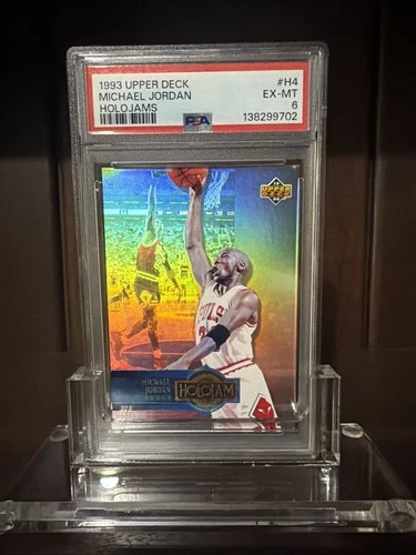 1993-94 Upper Deck Holojam #H4 Michael Jordan PSA 6 Graded Card 93-94 Holojams