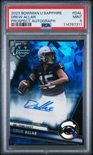 DREW ALLAR 2023 Bowman University CHROME SAPPHIRE ROOKIE PROSPECT AUTO🔥STEELERS