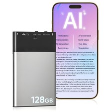 128GB AI Voice Recorder, Note Voice Recorder