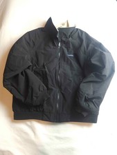 Lands End Windbreaker Kids M 10-12 Black Zip Winter Outdoor Gorpcore Layering