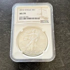 U.S. Mint 2012 American Silver Eagle 1 oz .999 NGC MS70 6083183-080