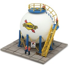 HO Scale Sunoco Spherical Storage Tank Model Railroad Industrial Accessory