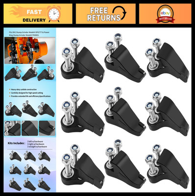 Set of 9 High-Speed Carbide Cutting Teeth for DK2 & Power King Tools