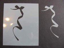 Bow Ribbon Sign Mylar Stencil Art Durable Made in USA Airbrush Reusable L1002I