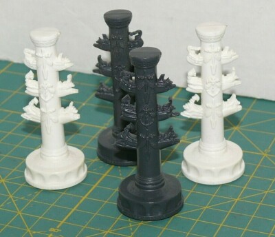 4 CHESS ROOKS REPLACEMENT CHESS PIECES, Ancient Rome 264 B.C.-14 A.D. 3-3/8''