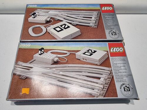 TOP LEGO 7858+7859 12V scambi ferroviari elettrici con interruttore ad esempio 7860 786 - Foto 1 di 7