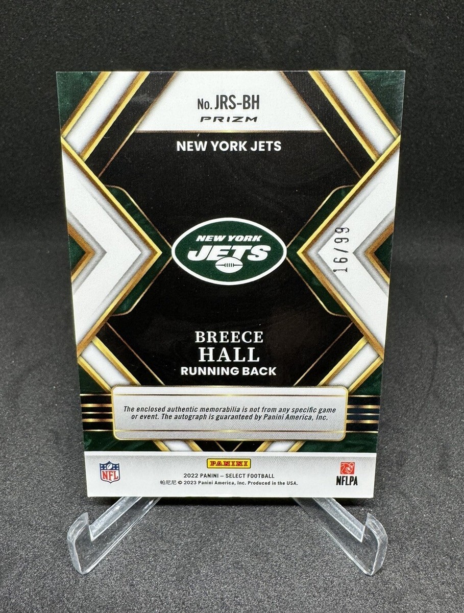 2022 Panini Select Breece Hall RPA Rookie Patch Auto /99 #JRS-BH