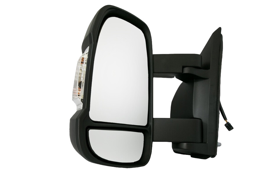 Rétroviseur Citroën Jumper avec miroir grand angle anti-vibrations noir gauche