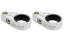 Raptor 350 250 Brake Line Clamps Silver  BLC 002 S Alba Racing