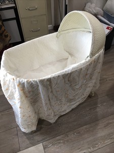 wicker baby crib