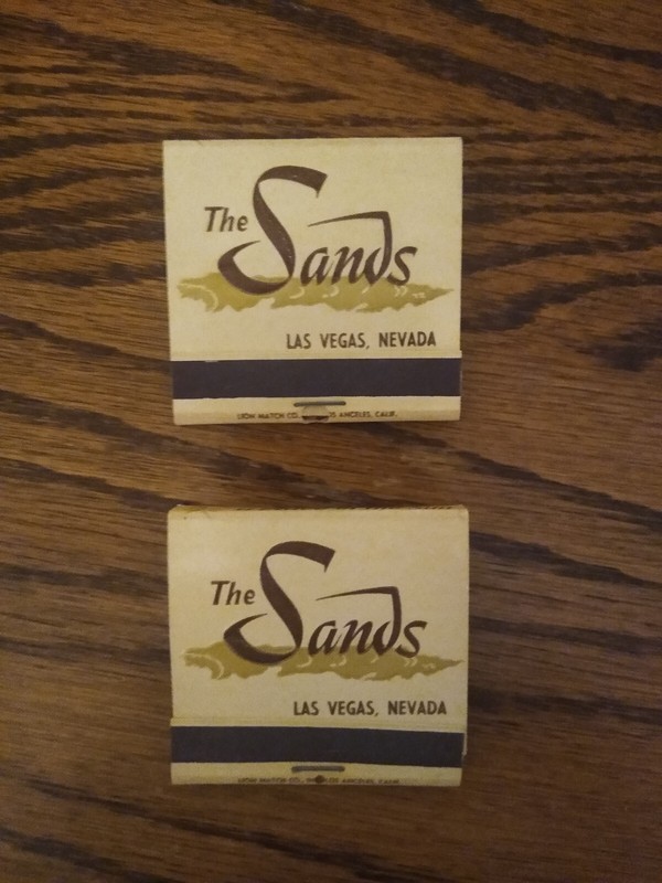  The Sands Hotel and Casino Las Vegas  Vintage Matchbooks ( Lot of 2)