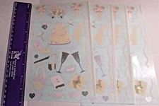 2001 Mrs Grossmans Stickers 9"x6" Scrapbook Buzz Exclusive Wedding Cake Flowers