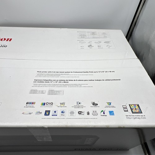 NEW SEALED Retail Canon PIXMA PRO-100 Pro100 Inkjet Digital Photo Printer, NEW!! - Picture 3 of 13