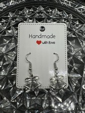 Christmas Bells Theme Holiday Nickel Free Handmade Dangle/Fishhook Earrings