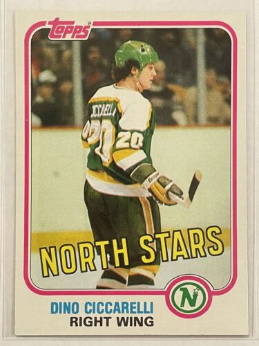 1981-82 Topps Dino Ciccarelli Rookie RC #105 Hockey North Stars Hall Of Fame - Picture 1 of 2