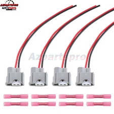 4x Connector Plug Pigtail For Toyota Lexus Scion Suzuki Fuel Injector 2320931050