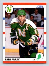 1990-91 Score American #261 Basil McRae  Minnesota North Stars 