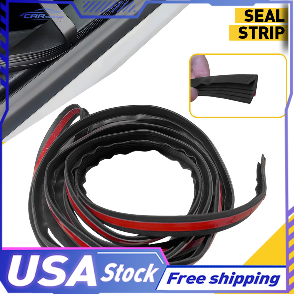 4M Car V-Shape Door Window Edge Moulding Trim Seal Weatherstrip Strip Rubber