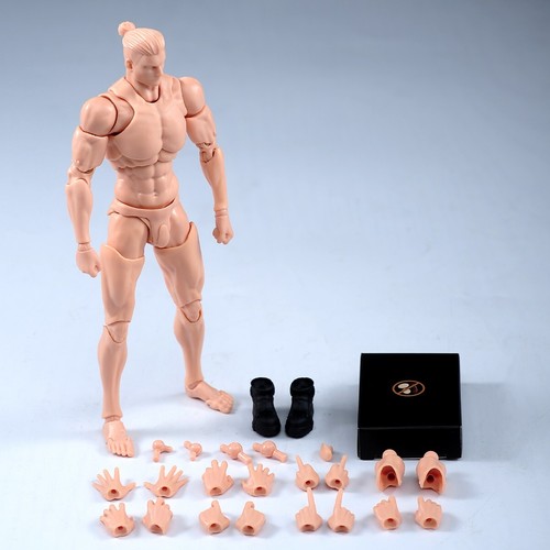 Romankey X COWL 1/12 Yellow 6in Male Action Figure Joint Body Doll Model w/Head - Afbeelding 3 van 14