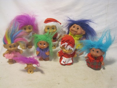 crazy hair troll dolls
