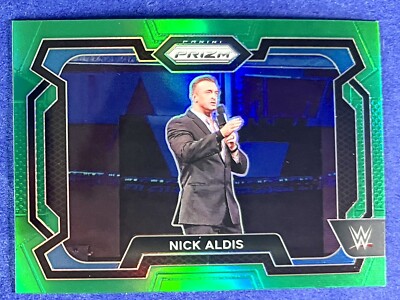Nick Aldis 2024 Panini Prizm WWE GREEN PRIZM PARALLEL Card #35