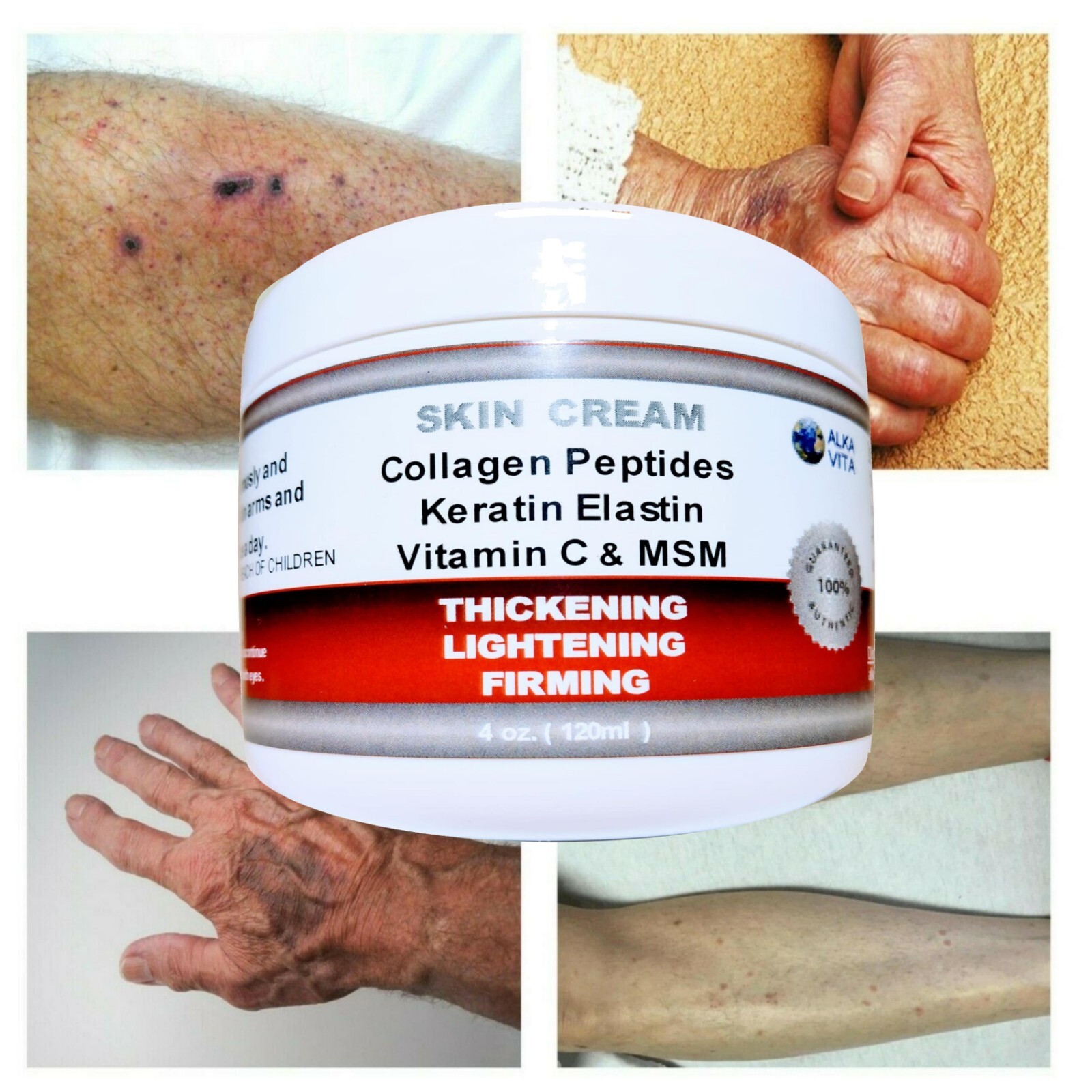 Saggy Skin Arms Firming Wrinkled Neck Cream Collagen Keratin Elastin By
