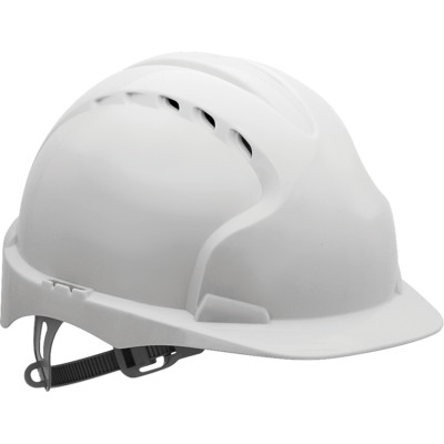 Schutzhelm Bauhelm Helm HDPE-Kunststoff Top Qualität JSP Weiß Gr. 53 - 64cm NEU