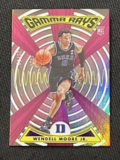 WENDELL MOORE JR. 2022 Panini Chronicles Draft Picks GAMMA RAYS PURPLE HOLO /49