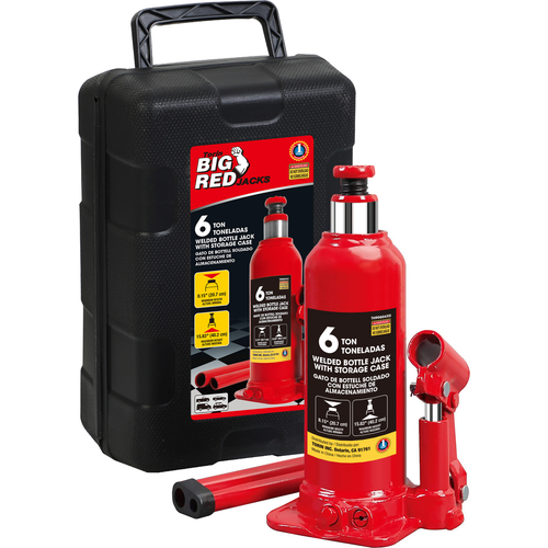 Big Red Hydraulic Bottle Jack Carrying Case, 6 Ton Capacity (12,000 lbs