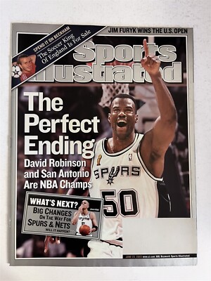 2003 Sports Illustrated SAN ANTONIO Spurs DAVID ROBINSON NBA Champions  Perfect