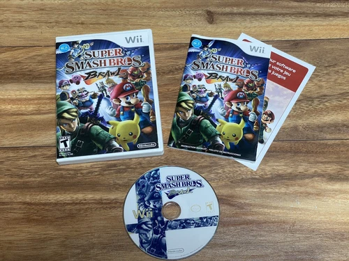 Super Smash Bros. Brawl (Nintendo Wii, 2008) Complete With Manual, Working