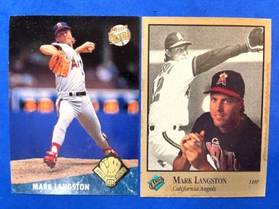 Mark Langston 1992 Fleer Ultra AL Gold Glove & 1992 Leaf Studio - Angels