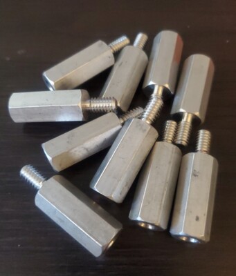 RAF Electronic Hardware 4685-2520-AL-7 Hex Standoff Threaded 1/4''-20 AL 10 Pack