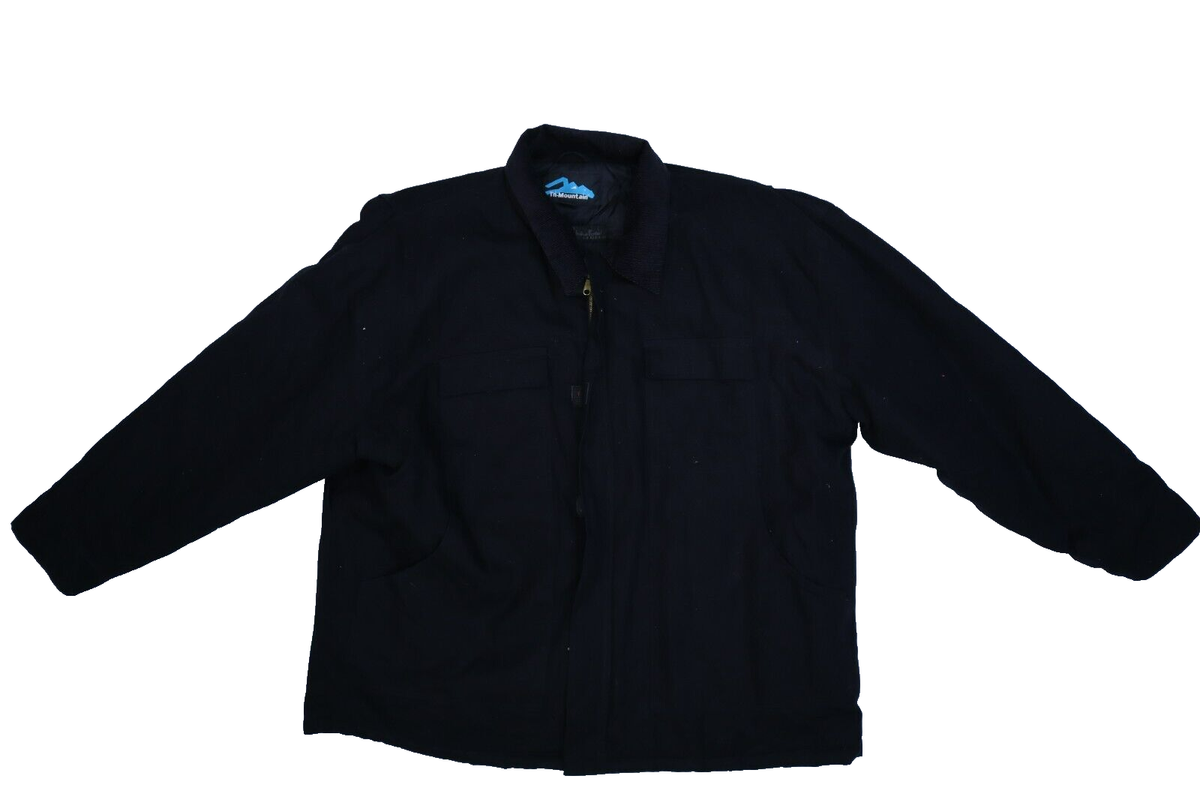 Tri-Mountain Black Canvas Walmart Full Zip Cold Weather Work