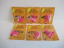 6 BLACK SEA BASS SKIRTED 3 DROP HI-LO TIDE RITE RIGS SALTWATER FISHING CHOICE