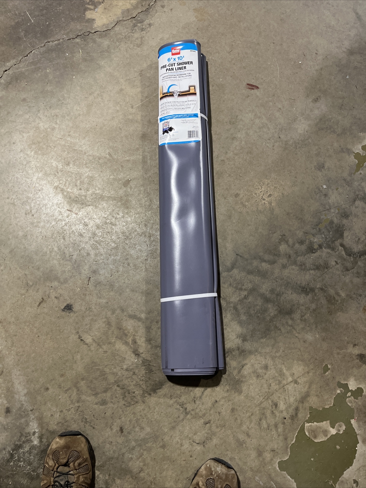 PVC Shower Pan Liner 6 ft. x 10 ft. Gray eBay