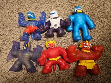 Lot of 6 Heroes of Goo Jit Zu Stretch Toys Figures No Reserve.