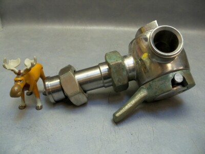 1-3/4'' 3-way sanitary plug valve Tri-Clover Stainless Steel