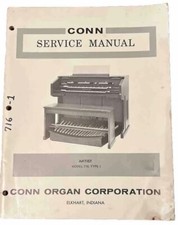 Conn Organ Service Manual, Artist Model 716, Type 1