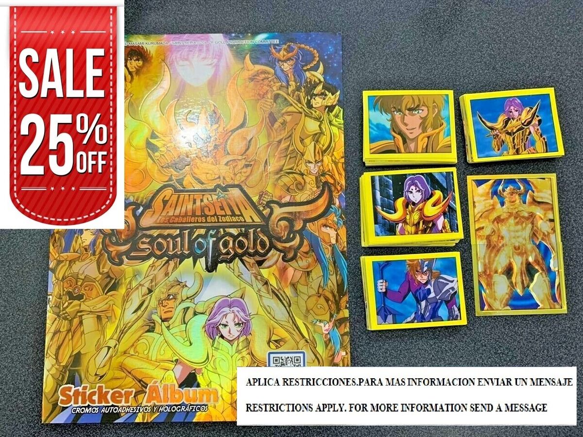 ALBUM SAINT SEIYA SOUL OF GOLD + SET COMPLETO