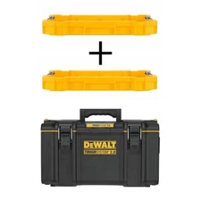 TOUGHSYSTEM 2.0 22 in. Shallow Tool Tray (2 Pack) and TOUGHSYSTEM 2.0 22 in. Box