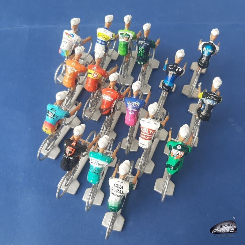 Lot de 6 cyclistes miniatures Richard Virenque - Echelle 1/32 - Cycling