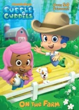On the Farm (Bubble Guppies) (Super Color with Stickers) - Paperback - GOOD