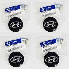 Genuine Aluminum Wheel Hub Center Cap For Hyundai Equus 2011-2013 - OEM Part #529603N200 (Silver)