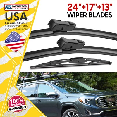 Top-Lock Windshield Wiper Blades Kit Replacement Size of 24'' 17''13'' Front Rear