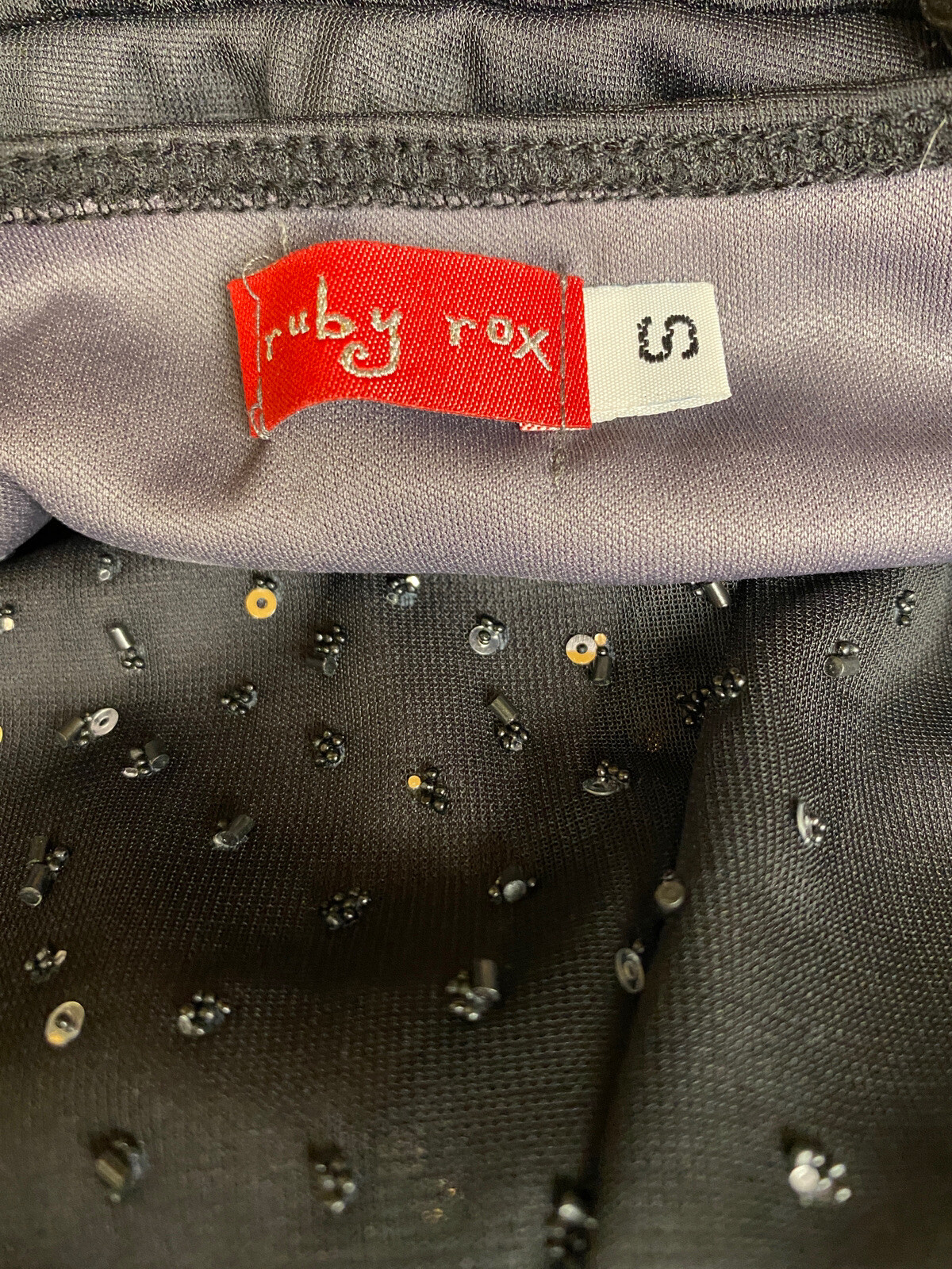 Ruby Rox Sequin Beaded Padded Bust Pullover Tie B… - image 7