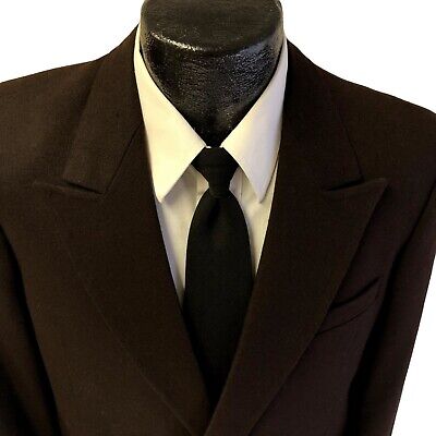 Vtg 50's BESPOKE Brown Sport Coat DB Jacket PEAK LAPEL Wool Vtg 50's BESPOKE Brown Sport Coat DB Jacket PEAK LAPEL Wool