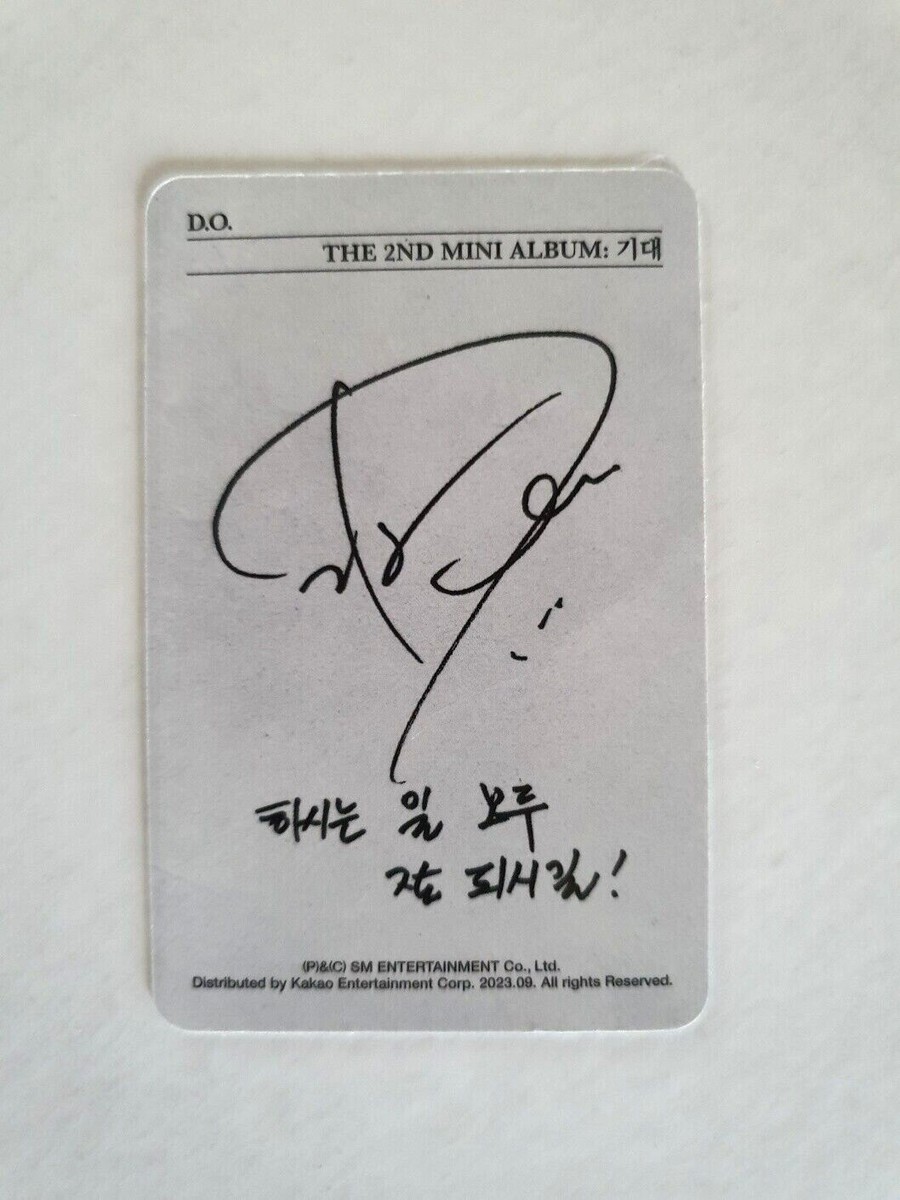 D.O DO Solo 2nd Mini Album Expectation Somebody Note Ver EXO