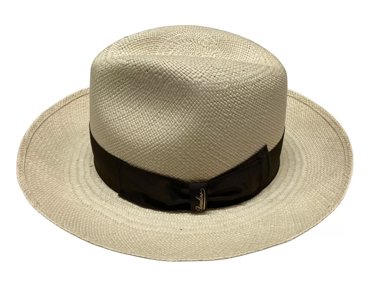 BORSALINO Chapeau Homme 141088 Panama Quito 100% Paille Made IN