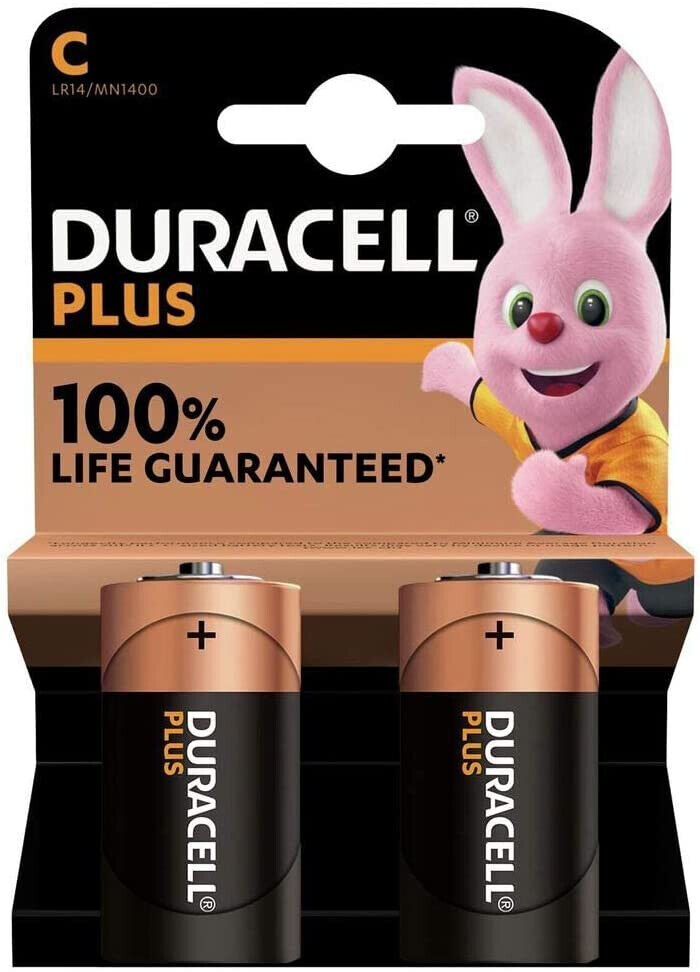 Thumbnail - Duracell Plus C Baby Lr14, 1.5v Alkaline Batterie, Mn1400, 2er Pack